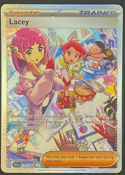 Pokemon TCG Lacey 172/142 Stellar Crown Special Illustration Rare SIR Full Art - Image 2