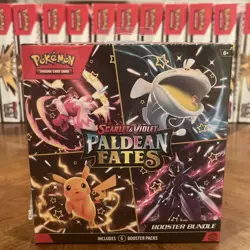 Pokemon TCG Scarlet And Violet: PALDEAN Fates Booster Bundle Box Sealed 6 Packs - Image 1