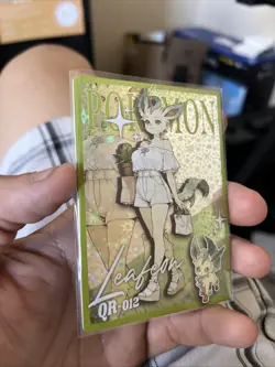Pokemon non-TCG Chinese Mengka 2.0 QR Transformation Monologue Leafeon #012 - Image 2