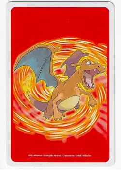 PRIMEAPE Japanese Pokemon FIRERED Poker Playing Card 3 Hearts Charizard Reverse - Image 2