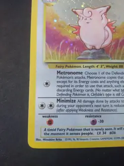 Clefable 5/130 - Base Set 2 - Holo Rare Pokemon TCG - - Image 4