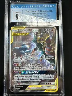 CGC 9 GARCHOMP & GIRATINA GX SM193 BLACK STAR PROMOS TAG TEAM GX POKEMON MINT - Image 1