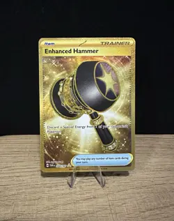 Pokemon TCG Enhanced Hammer 224/167 Twilight Masquerade SV Hyper Rare Gold - Image 1