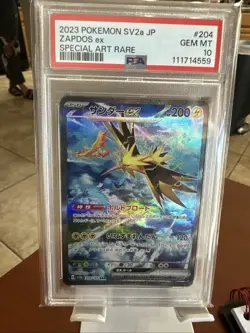 PSA 10 Zapdos ex 204/165 151 Alt Art SAR Japanese Pokemon - Image 1