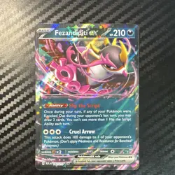 Pokemon Fezandipiti ex 142/217 Ascending Heroes English NM Double Rare - Image 1