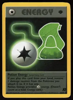 Potion Energy 82/82 Uncommon Team Rocket Pokemon 1st Edition LP - Image 1