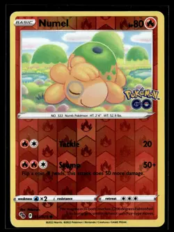 Pokemon GO #013/078 Numel Reverse Holo - Image 1