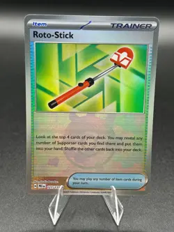 Pokemon Prismatic Evolutions Roto-Stick Poke Ball Reverse Holo 127/131 NM - Image 1