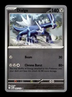 Dialga 095/132 Rare Mega Evolution Pokemon Reverse Holo Near Mint - Image 1