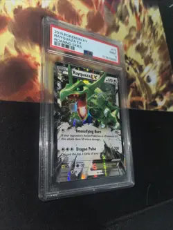 Pokemon Rayquaza EX XY Roaring Skies Ultra Rare #75 PSA 9 Mint - Image 2