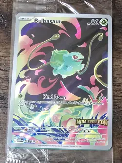 Bulbasaur 133/132 Promo Pokemon English Mega Evolution Set- *Stamped & Sealed* - Image 2