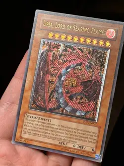 Uria, Lord of Searing Flames SOI-EN001 Ultimate Rare EURO ENHANCED YU-GI-OH - Image 4