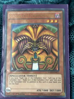 yugioh exodia the forbidden one 1st Edition UR YGLD-ENA17 - Image 1