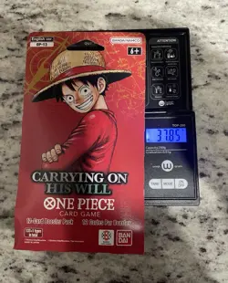 One Piece OP-13 Carrying On His will sleeved booster pack HEAVY 37.85 - Image 1