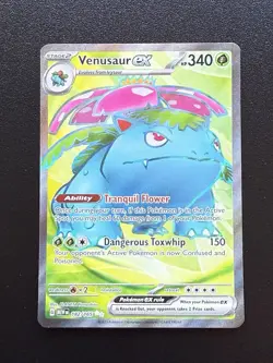 Pokemon Venusaur EX Holo Ultra Rare TCG Card 182/165 Scarlet & Violet 151 Series - Image 1