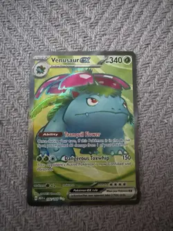 Pokemon TCG Venusaur ex 182/165 Scarlet & Violet 151 Ultra Rare Full Art Holo EN - Image 1