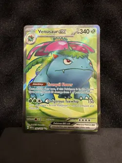 Pokemon TCG Scarlet & Violet 151 Venusaur Ex 182/165 Holo Ultra Rare - Image 1