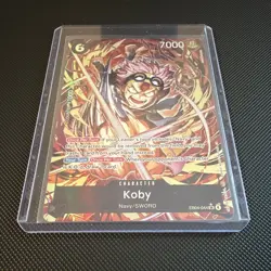 Bandai One Piece Card Game Koby EB04-044 SR Alt Art Foil EN Character 7000 - Image 3