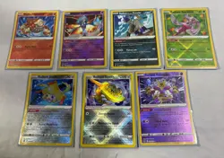 Pokemon TCG Radiant Cards Rare Sword and Shield SWSH Jirachi Alakazam - Lot Of 7 - Image 1