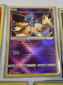 Pokemon TCG Radiant Cards Rare Sword and Shield SWSH Jirachi Alakazam - Lot Of 7 - Image 3