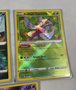 Pokemon TCG Radiant Cards Rare Sword and Shield SWSH Jirachi Alakazam - Lot Of 7 - Image 5
