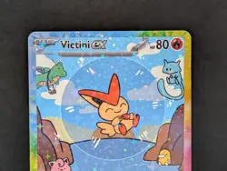 BUBBLE VICTINI EX POKEMON CARD * FAN ART * MEW FRIENDS Paldean 232/091 - Image 2