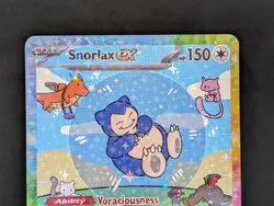 BUBBLE SNORLAX EX POKEMON CARD * FAN ART * MEW FRIENDS Paldean 232/091 - Image 2