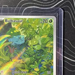 Pokemon TCG Bulbasaur 166/165 Scarlet & Violet 151 Illustration Rare Holo Card - Image 5