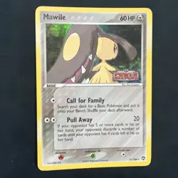 Pokemon Mawile TCG Card 17/108 EX Power Keepers Reverse Holo - Image 1