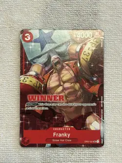 WINNER Franky OP01-021 Tournament Promo One Piece Card - Image 1