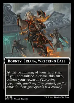 Bounty: Eriana, Wrecking Ball (0030) NM-Mint Commander: Outlaws of Thunder Junct - Image 1