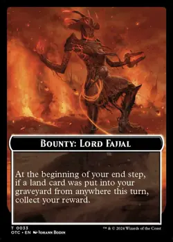 Bounty: Lord Faijal (0033) NM-Mint Commander: Outlaws of Thunder Junction MTG - Image 1
