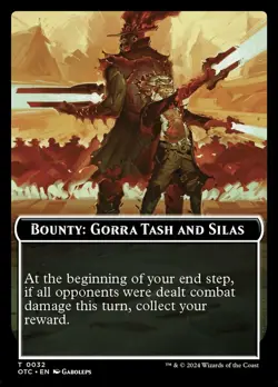 Bounty: Gorra Tash and Silas (0032) NM-Mint Commander: Outlaws of Thunder Juncti - Image 1