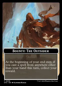 Bounty: The Outsider (0036) NM-Mint Commander: Outlaws of Thunder Junction MTG - Image 1