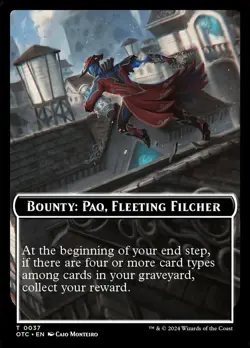 Bounty: Paq, Fleeting Filcher (0037) NM-Mint Commander: Outlaws of Thunder Junct - Image 1