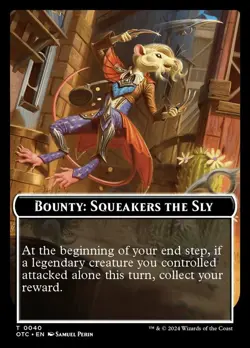 Bounty: Squeakers the Sly (0040) NM-Mint Commander: Outlaws of Thunder Junction - Image 1