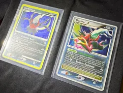 Darkrai & Darkrai LV.X Holo 2-Card Lot (DP45, DP19) from original tin box set. - Image 1
