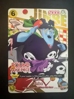 Jinbe ST29-005 (ENGLISH) - One Piece x Round 1 Promo Card - Image 1