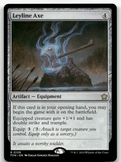 Leyline Axe #129 (NM) Foundations FDN Magic MTG - Image 1