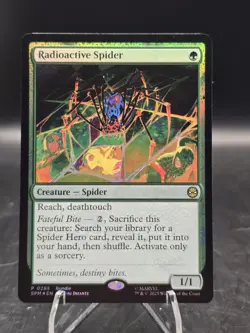 Radioactive Spider 0285 Foil Promo Marvel's Spider-Man MTG NM - Image 1