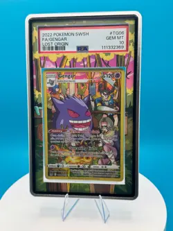 Gengar TG06/TG30 Swsh11 Lost Origin Trainer Gallery Holo Pokemon FULL ART PSA 10 - Image 1