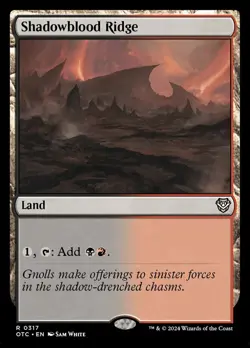 Shadowblood Ridge NM-Mint Commander: Outlaws of Thunder Junction MTG - Image 1
