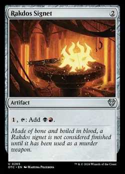 Rakdos Signet NM-Mint Commander: Outlaws of Thunder Junction MTG - Image 1