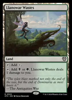 Llanowar Wastes NM-Mint Commander: Outlaws of Thunder Junction MTG - Image 1