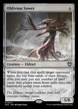 Oblivion Sower NM-Mint Commander: Outlaws of Thunder Junction MTG - Image 1