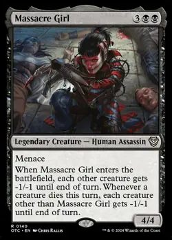 Massacre Girl NM-Mint Commander: Outlaws of Thunder Junction MTG - Image 1