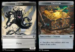 Inkling (0022) // Treasure (0018) Double-sided Token NM-Mint Commander: Outlaws - Image 1