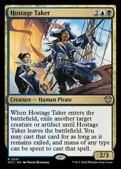 Hostage Taker NM-Mint Commander: Outlaws of Thunder Junction MTG - Image 1