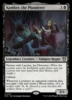 Kamber, the Plunderer NM-Mint Commander: Outlaws of Thunder Junction MTG - Image 1