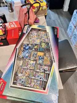 Pokemon Scarlet & Violet Prismatic Evolutions Lucario ex & Tyranitar ex Premium - Image 2